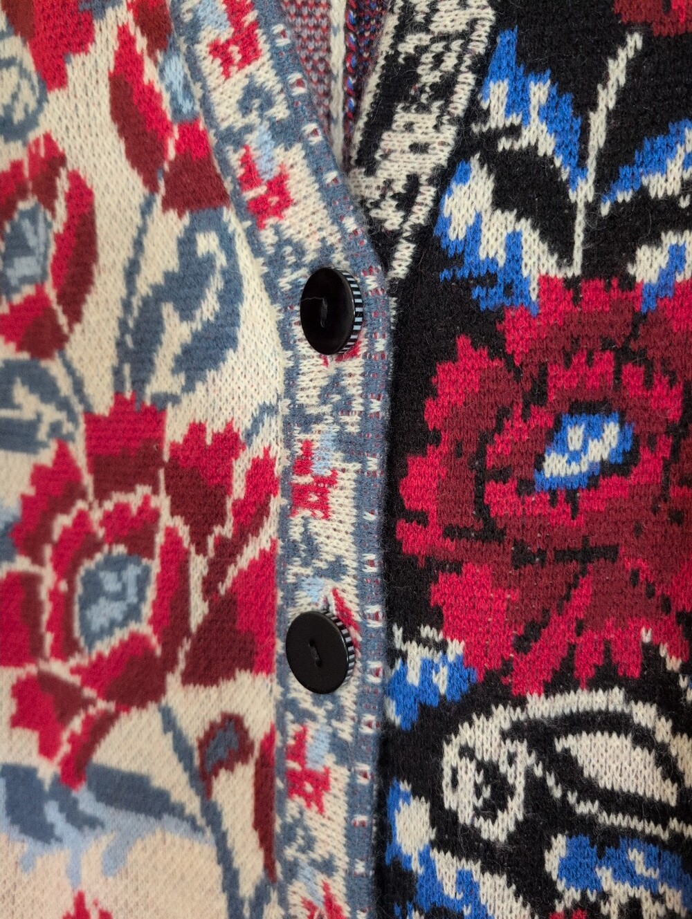 FARM Rio Mixed Valentina Black Knit Cardigan NWOT - Picture 7 of 8